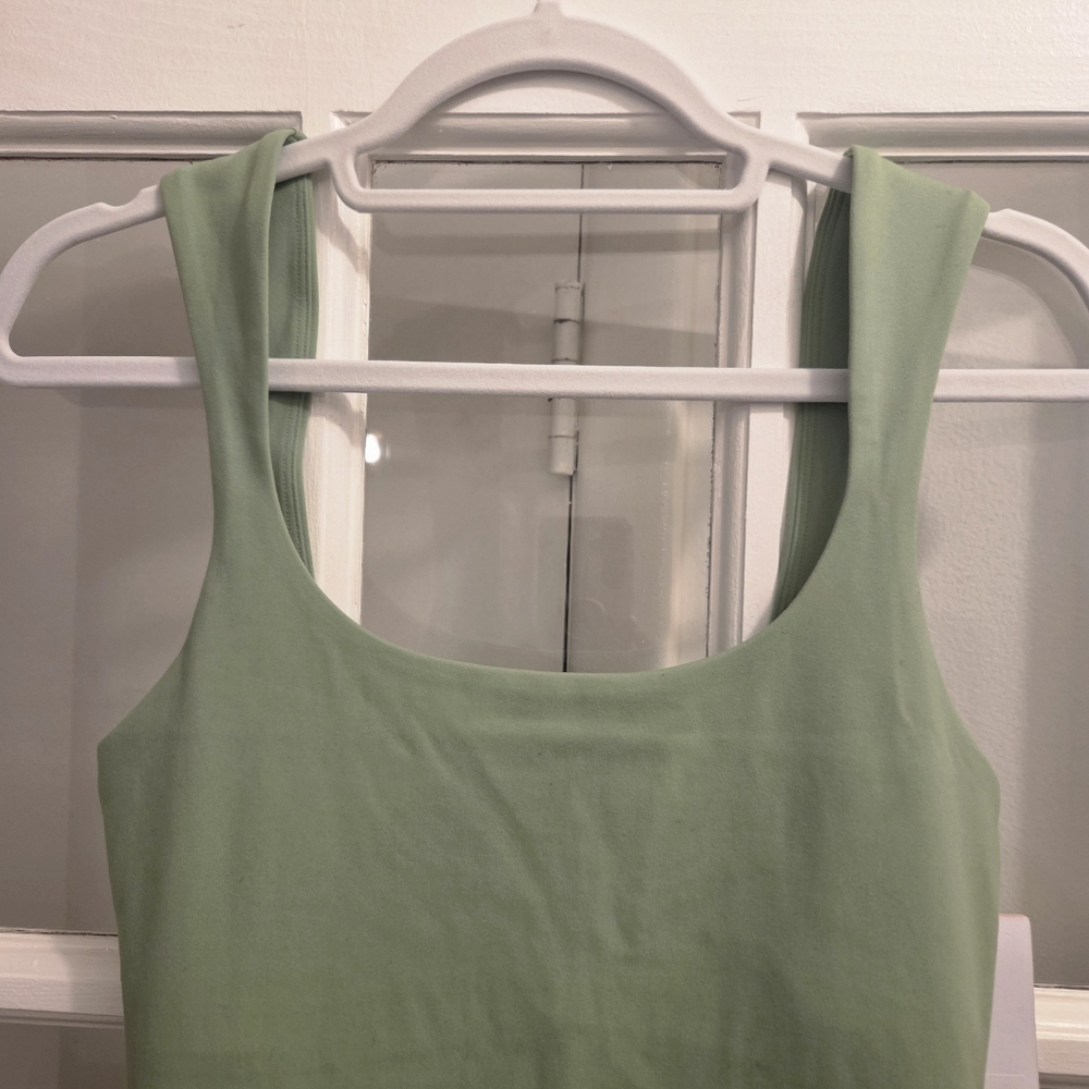 Spiritual Gangster Salem Short Cactus Green Sleeveless Romper - Picture 6 of 8